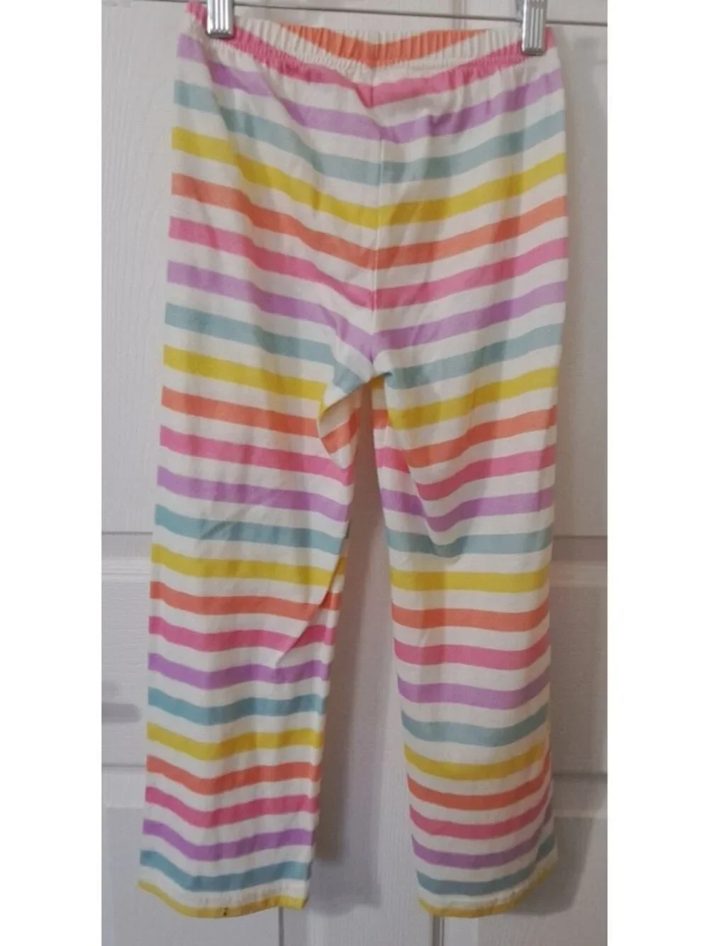 Old Navy Girl's 6T Cotton Pajama Set Stripes Multicolor Cozy Lightweight.